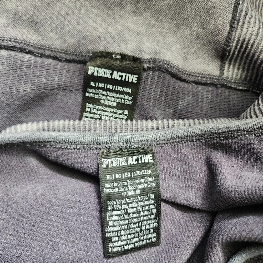 VS PINK Active Grey Ribbed Legging Outfit - Picture 6 of 6